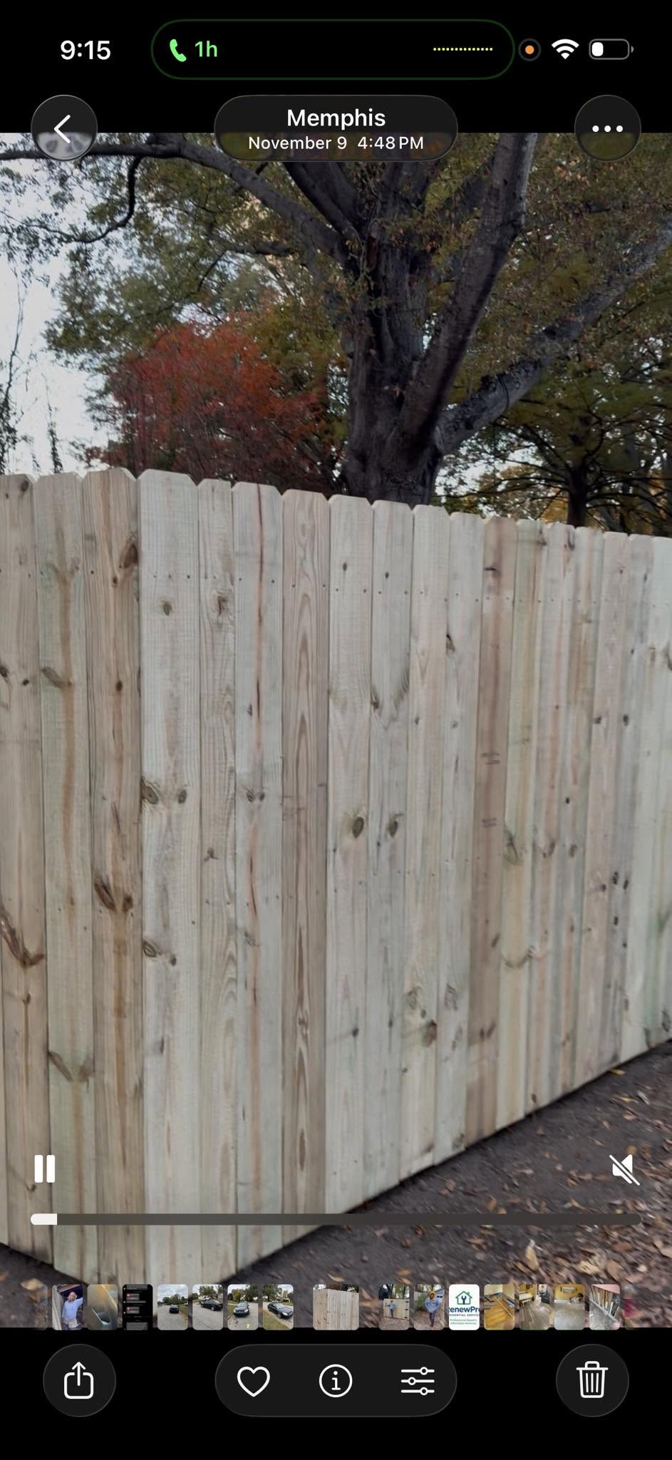 Fence repair work by Tennessee Fence Repair in Memphis, Tennessee